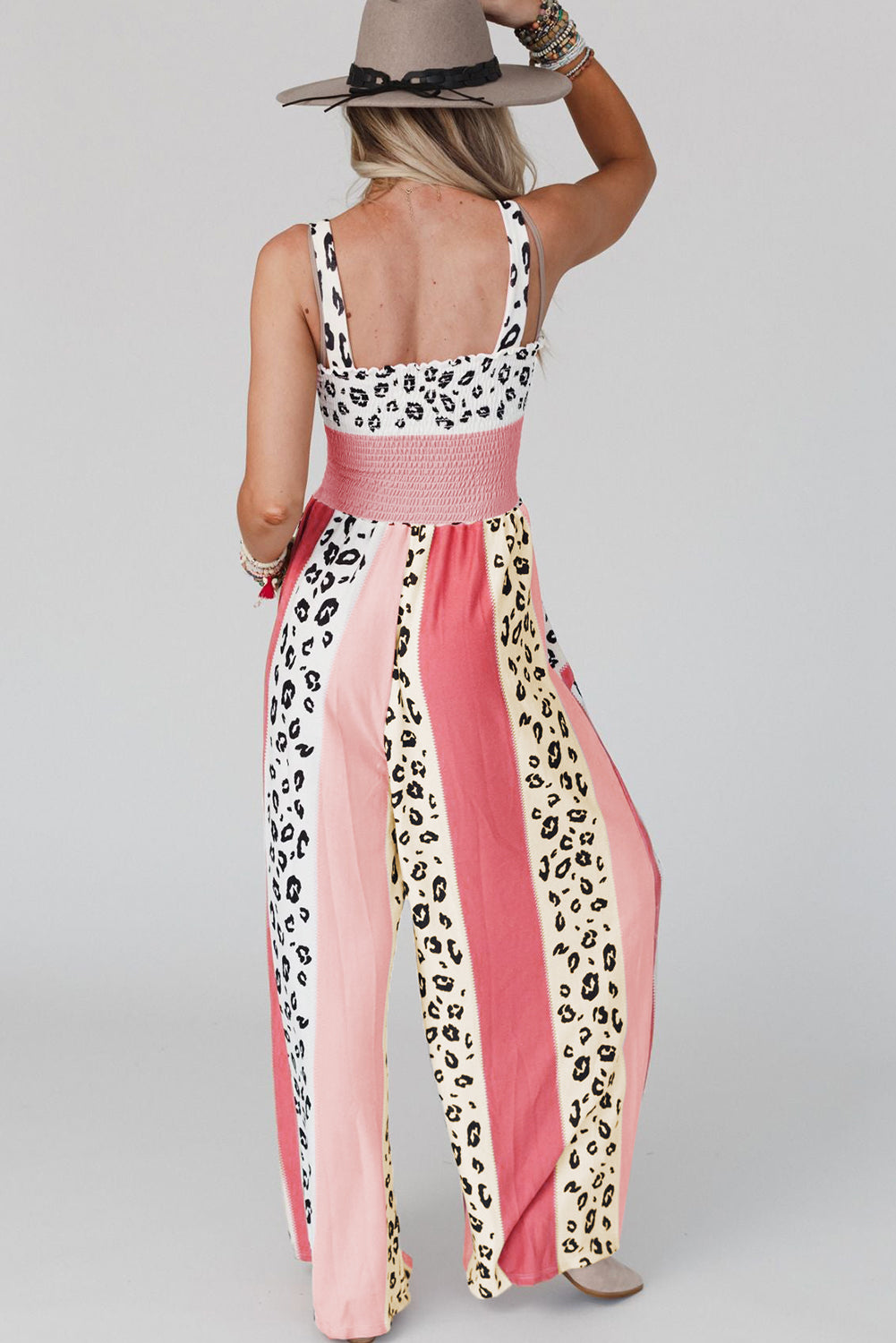 Leopard Color Block Jumpsuit RTS