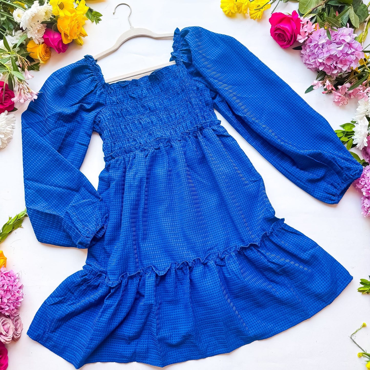 π Bluebell Breeze Smocked Mini Dress π