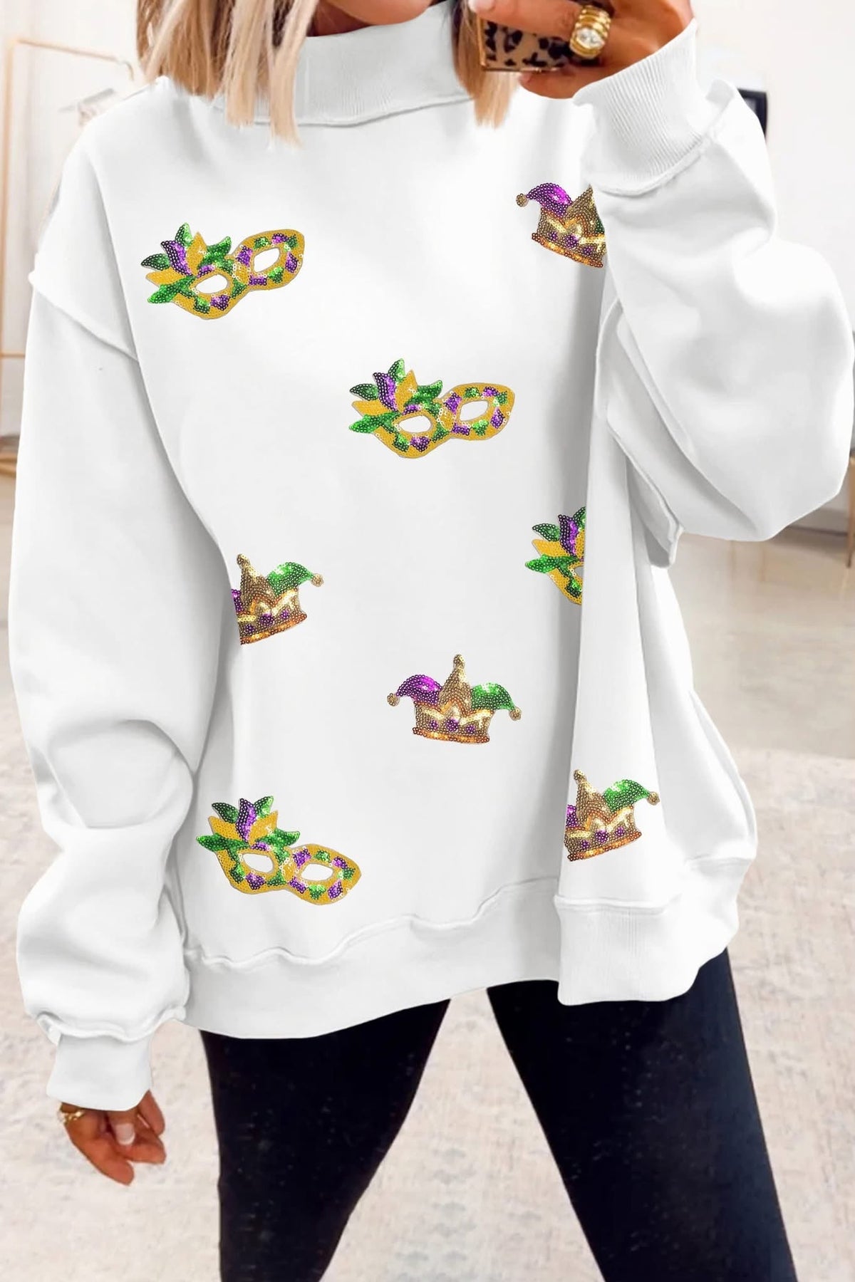 Mardi Gras Mock Neck RTS