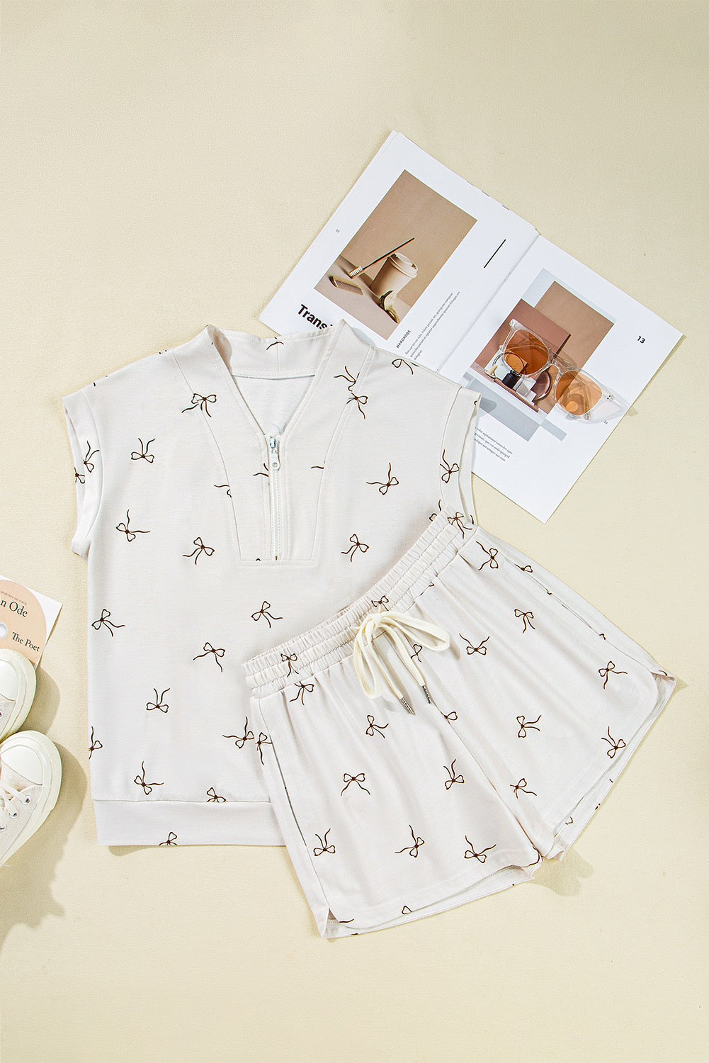 Neutral Bow Print Set LT