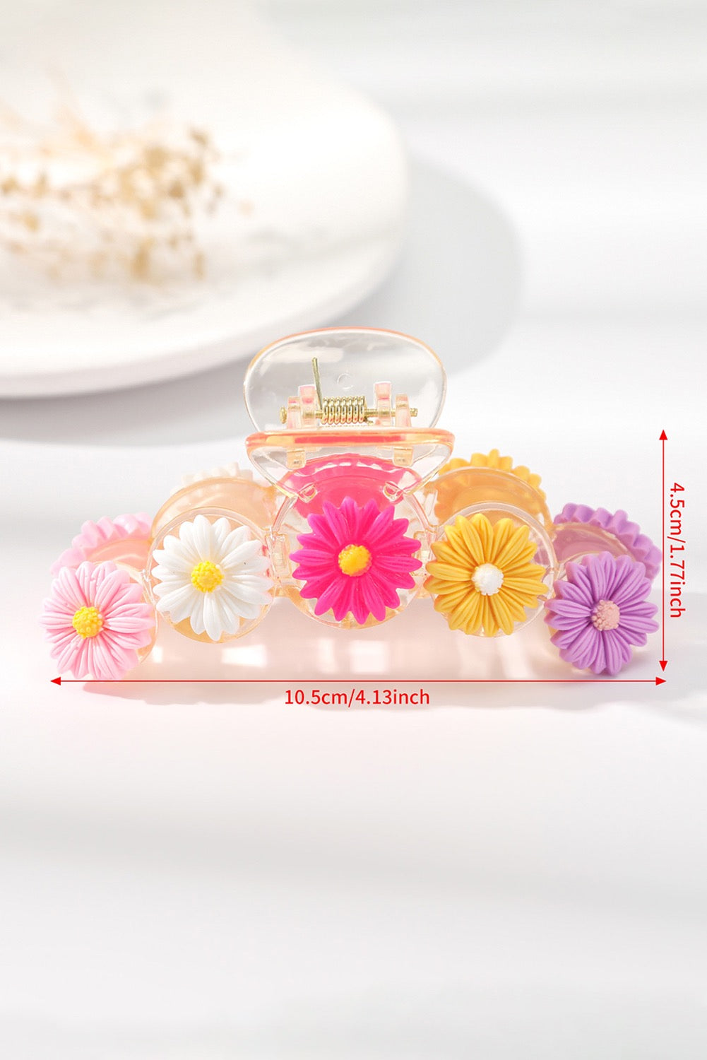 Vibrant Flower Claw Clip RTS
