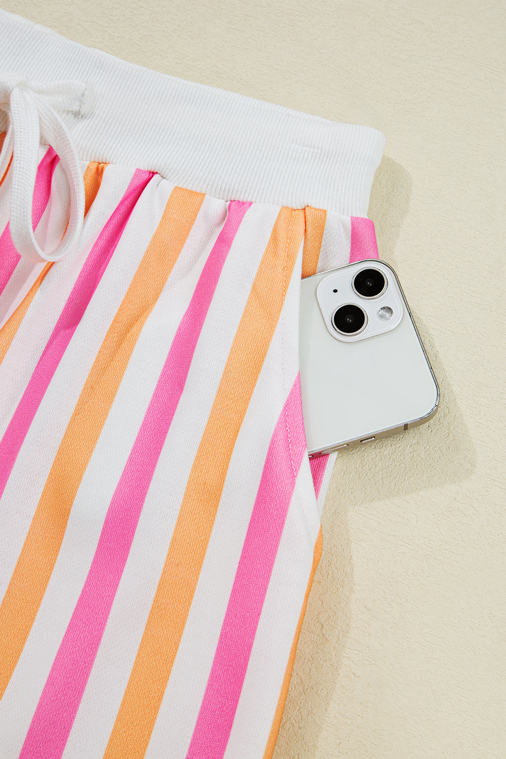 Pink and Orange Stripe Casual Set LT