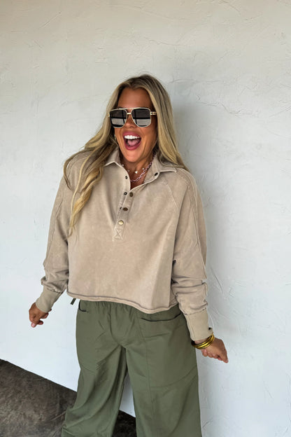 PREORDER: Marley Snap Button Sweatshirt