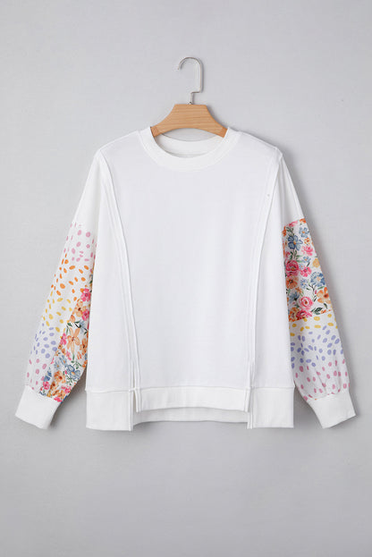 White Floral High Low Top RTS