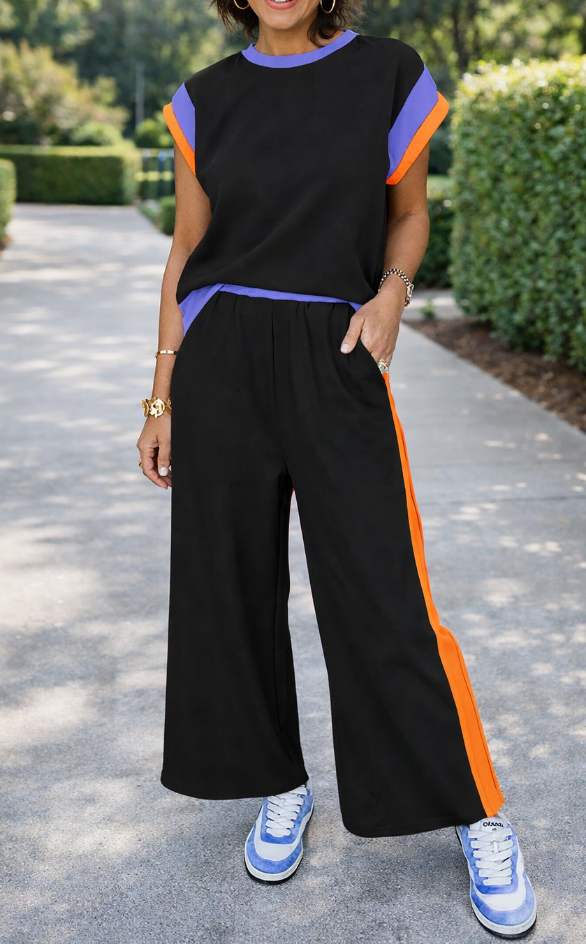 Black Colorblock Outfit