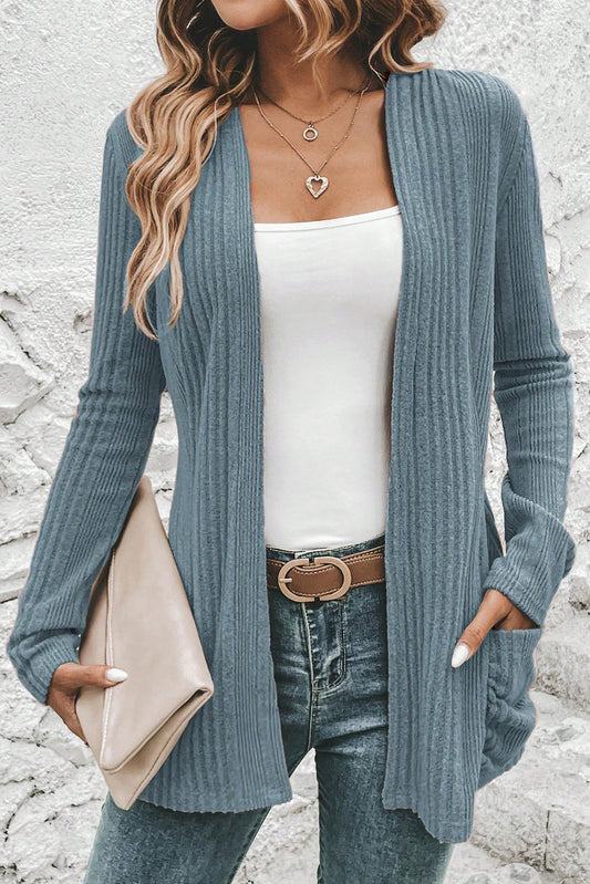 Ribbed Knitted Cardigan RTS