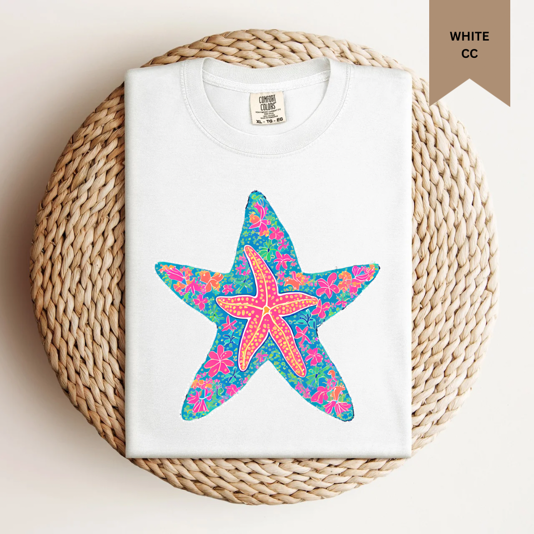 Floral Starfish Tee.