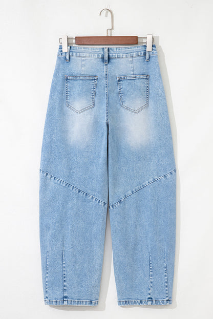 Flower Patched Cropped Jeans RTS