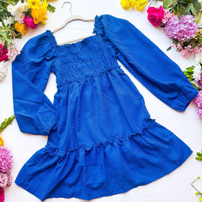 💙 Bluebell Breeze Smocked Mini Dress 💙