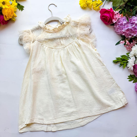 ✨ Dreamy Lace Flutter Blouse ✨