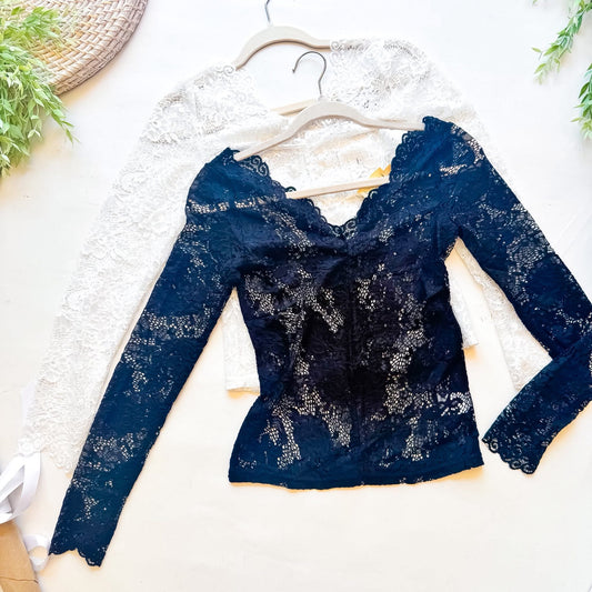 Romantic Lace Long Sleeve Top