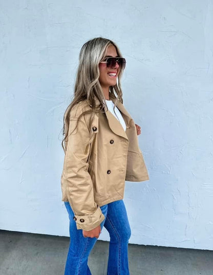 ROSSI CROP TRENCH COAT 🧥