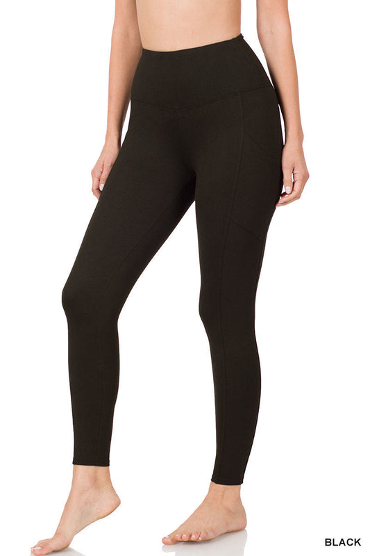 Microfiber Full Length Leggings Zenana RTS