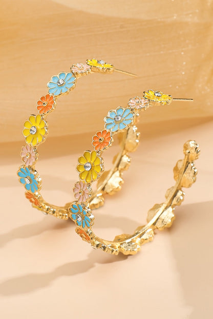 Flower Hoop Earrings LT