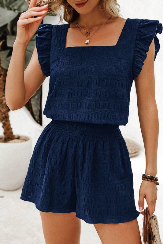 Navy Square Neck Set LT