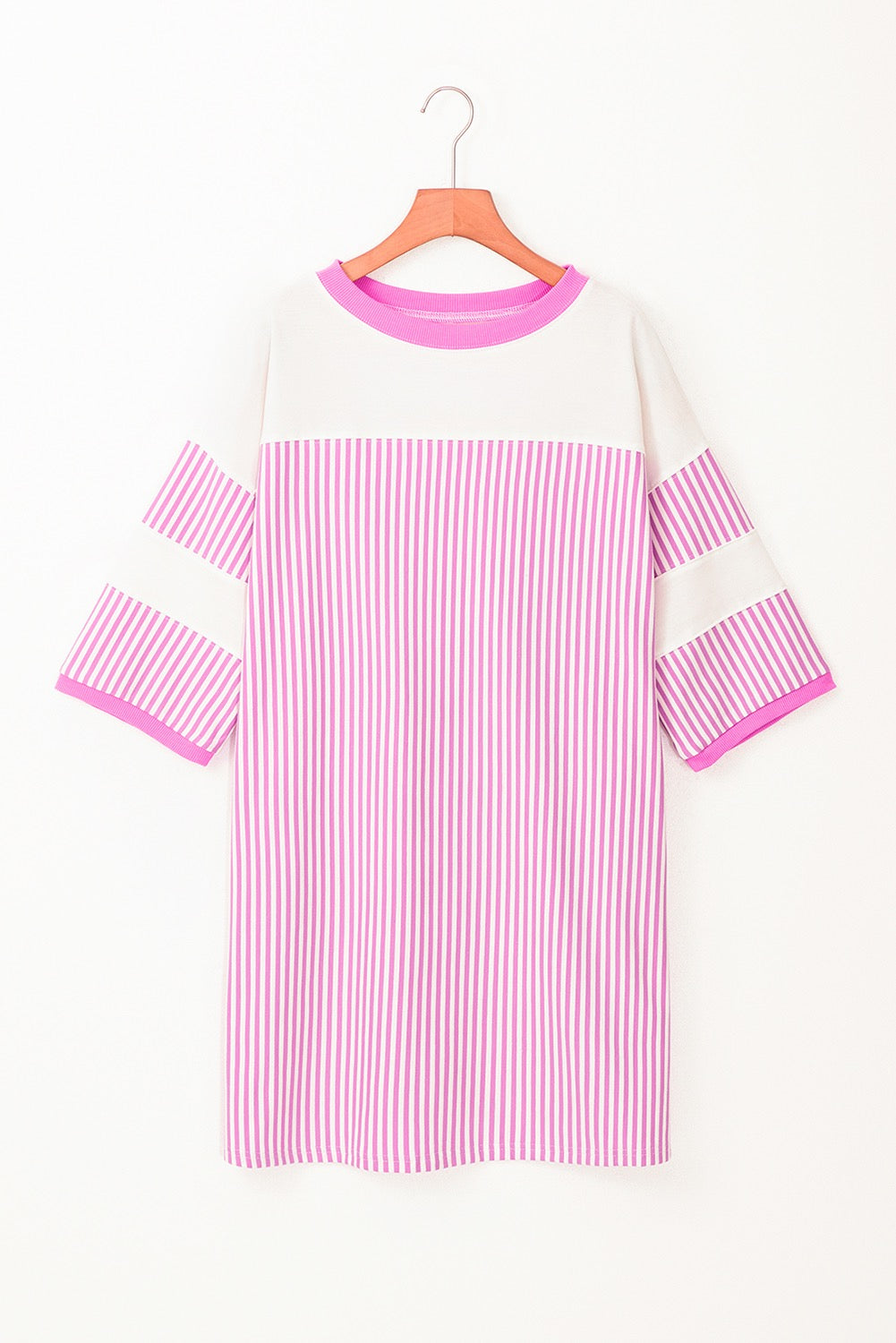 Purple Striped Patchwork Dress May.