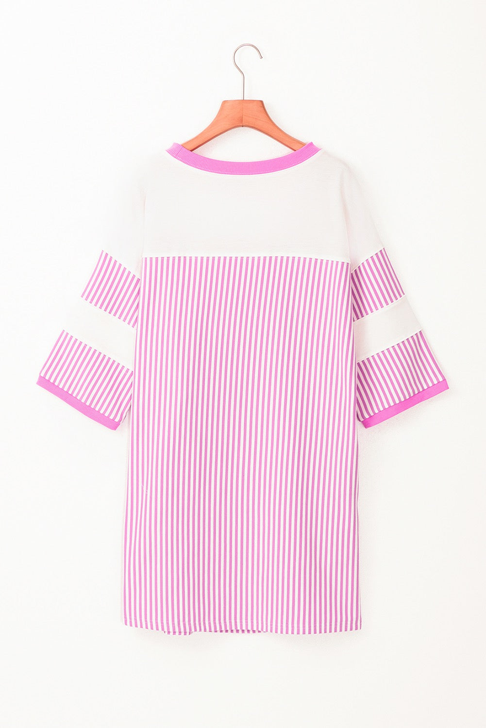 Purple Striped Patchwork Dress May.