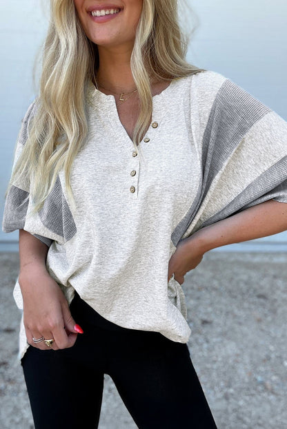 Grey Two Toned Top May.