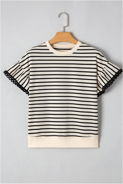 Black Striped Blouse RTS