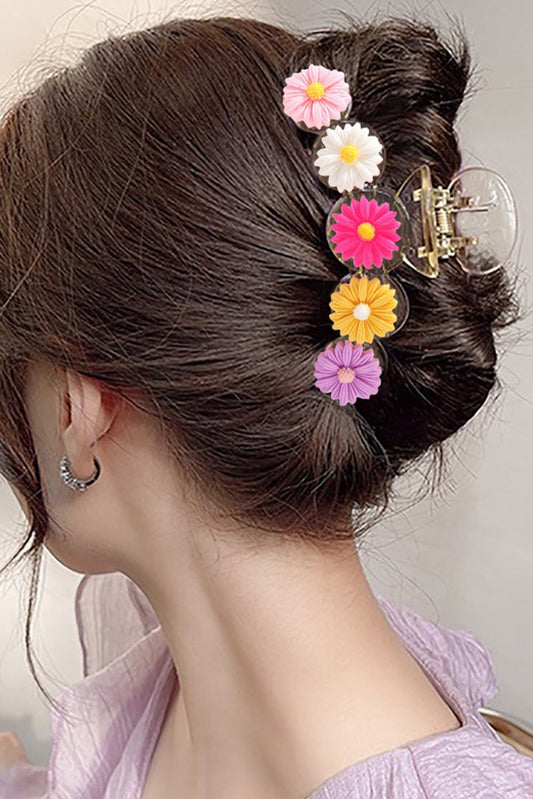 Vibrant Flower Claw Clip RTS