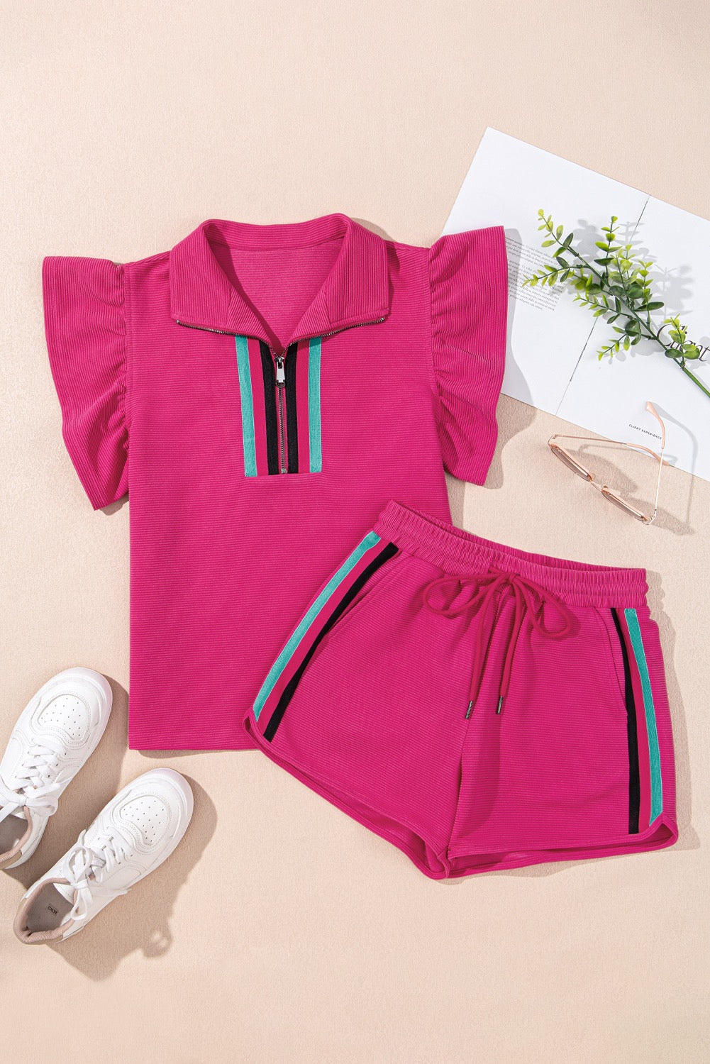 Striped Detail Flutter Set LT