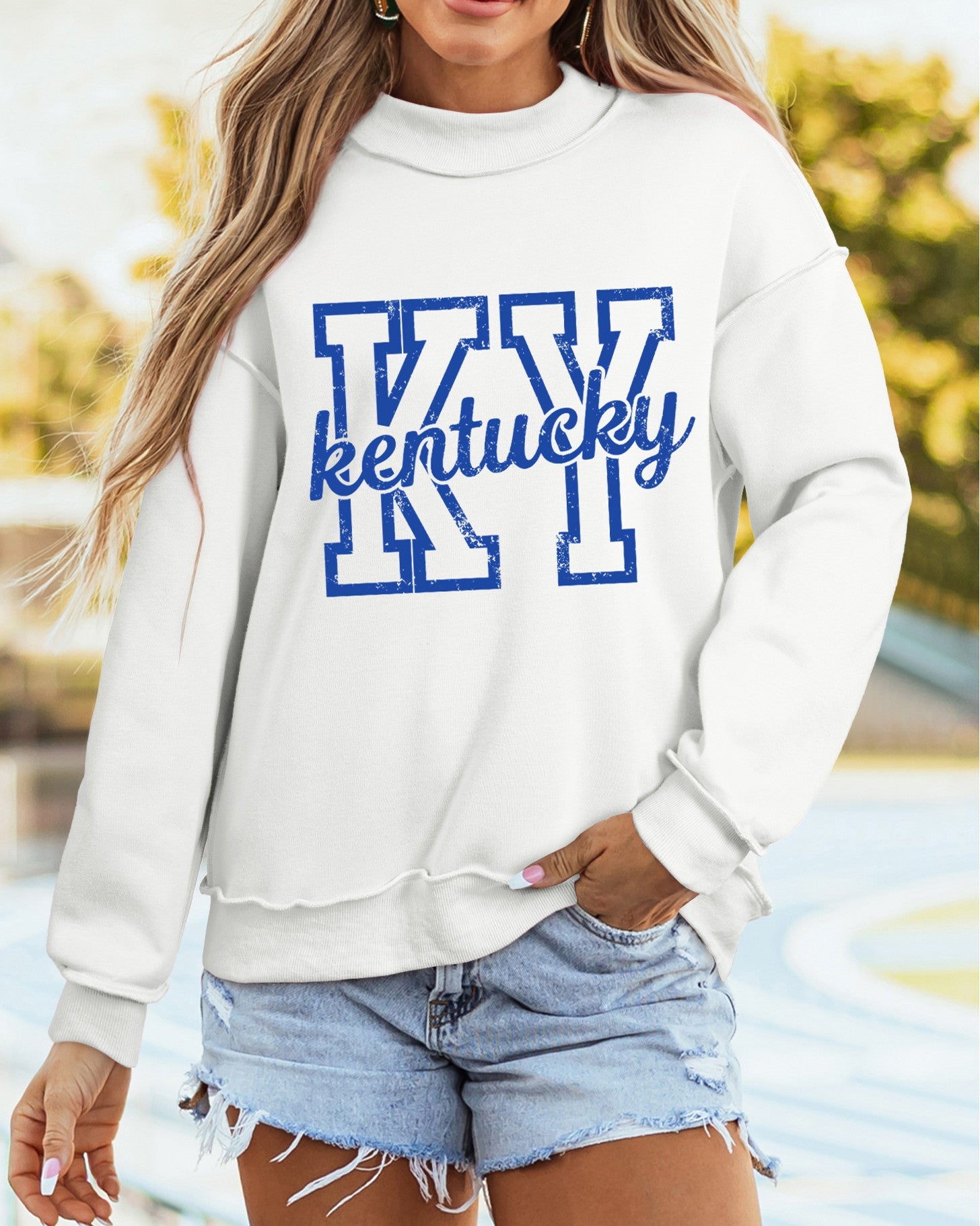 Kentucky Reversible Mockneck Sweatshirt RTS