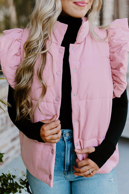 Pink Flutter Puffer Vest RTS