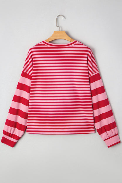 Pink Mixed Stripe Top LT