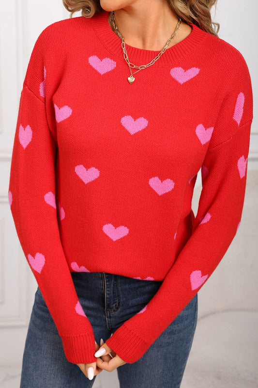 Shoulder Heart Sweater RTS