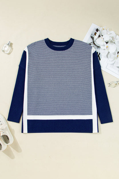 Stripe Dolman Oversized Tunic LT