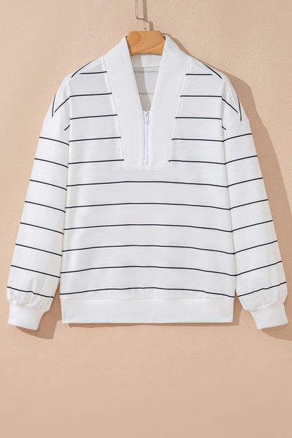 Striped Zip Up Top LT