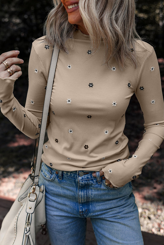 Floral Embroidered Top LT
