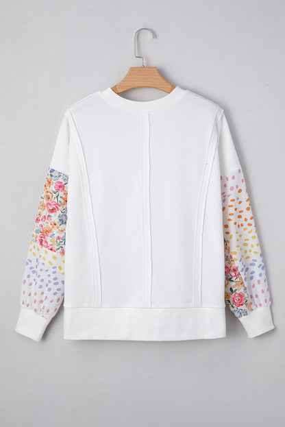 White Floral High Low Top RTS